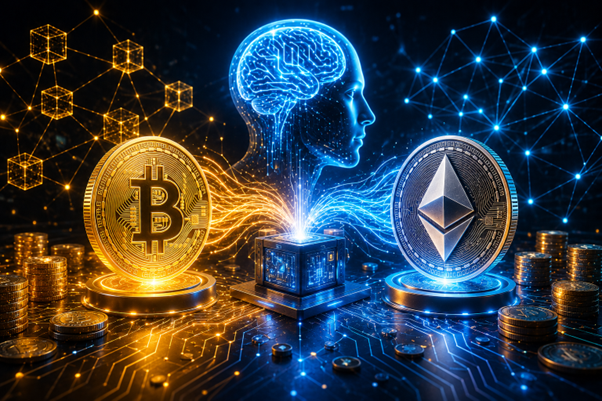 Kako lahko umetna inteligenca (UI) in tehnologija veriženja blokov pomagata imetnikom bitcoinov (BTC) in ethereuma (ETH) zaslužiti 4.600 dolarjev na dan