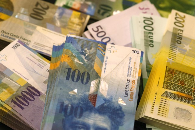 Vrednost švicarskega franka ušla nadzoru