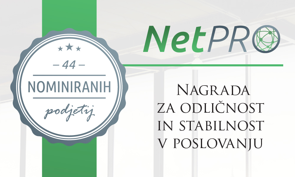 Za nagrade NetPRO nominiranih 44 slovenskih podjetij