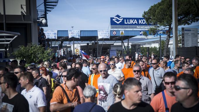 Prihajajo milijonski računi za julijsko blokado Luke Koper