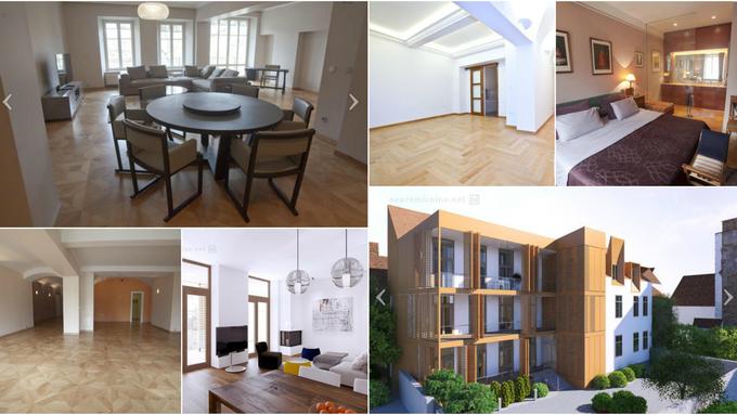 Stanovanja, ki jih v Ljubljani prodajajo za več kot milijon evrov