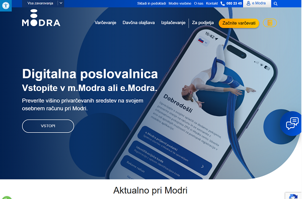 MODRA ZAVAROVALNICA D D Ljubljana Zavarovalne Storitve TIS MODRA ZAVAROVALNICA D D Ljubljana Zavarovalne Storitve TIS